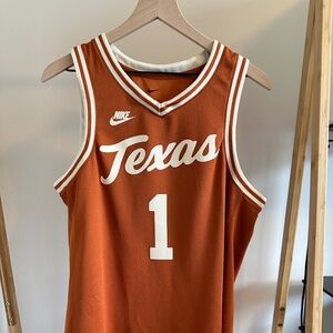Nike Men's Texas Longhorns #1 Cream Dri-FIT Replica Basketball Jersey (Medium)